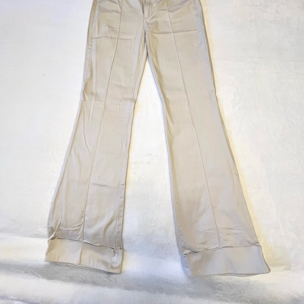 Chic European cream tailored Pants
